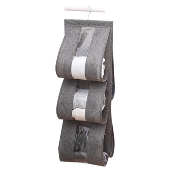 

Hanging Handbag Purse Organizer,Breathable Polyester Fiber+EVa Handbag Organizer,5 Easy Access Pockets,Wardrobe Closet Space Sav