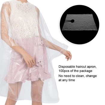 

100pcs Disposable Haircut Cape Hair Dyeing Hairdressing Salon Barber Apron Haircut Cape Hair Styling Tool Accessory