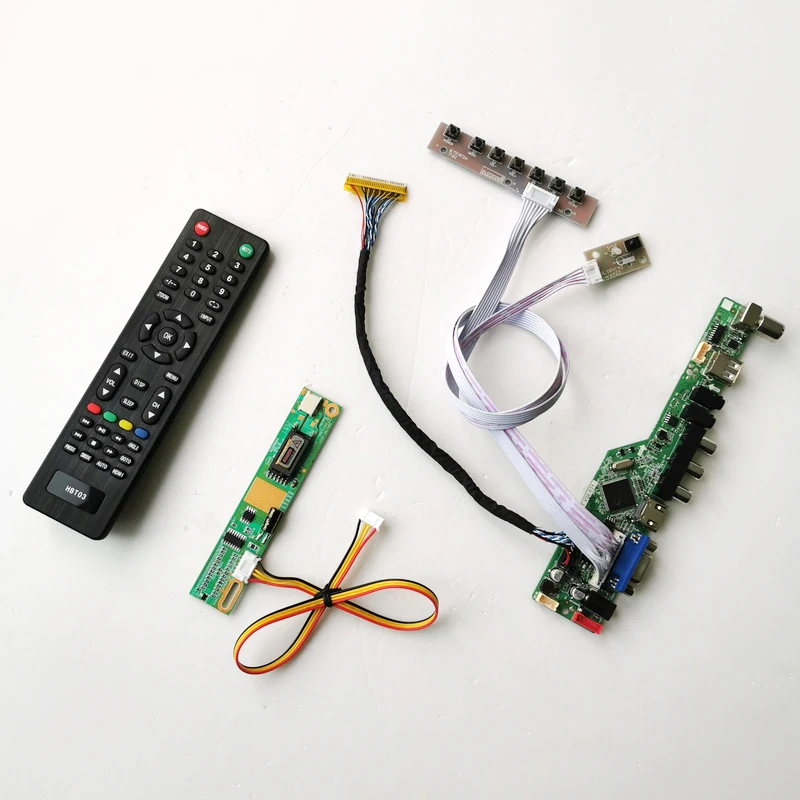 Для QD15XL06 Rev.01/2 LVDS 1CCFL 30Pin ЖК-панель монитор VGA USB AV T.V56 карта привода клавиатура +