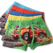 Новинка, 5 шт./партия, детские трусики нижнее белье для мальчиков с рисунком из мультфильма «машинки» Детские хлопковые трусы-боксеры для маленьких девочек, одежда для мальчиков, calcinhas