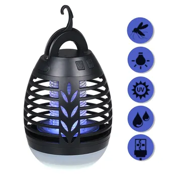 

2-In-1 Insect Killer Mosquito Killer Lamp Electric Flytrap LED Lantern IP66 Waterproof Lamp USB Rechargeable for Indoor Outdoor