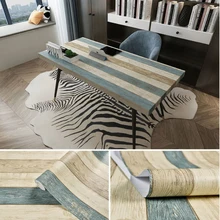 Self Adhesive Furniture Cabinet Wallpaper Roll Vinyl Decorative Film Waterproof PVC Wood Grain Stickers For Home Decor DIY