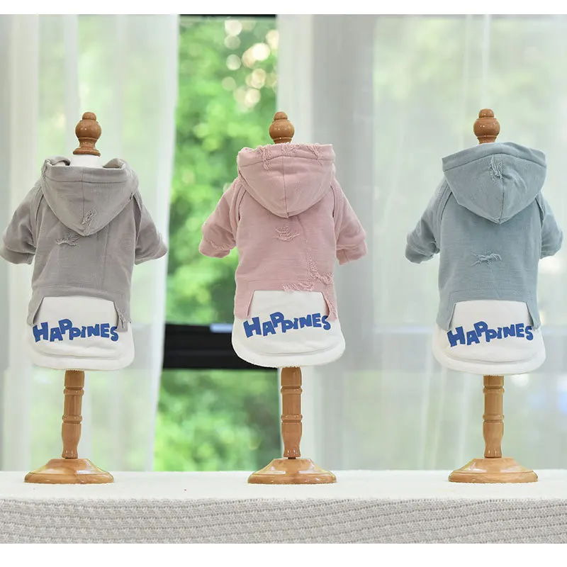 Grey Pink Blue Colors S-xl Sizes Clothes for Small and Medium Dogs Autumn Winter Warm Two Feet Pet Clothing Dog Accessories | Дом и сад