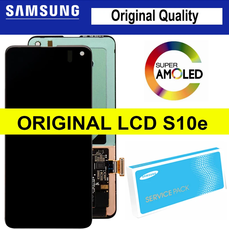 

100% Original 2280x1080 LCD for SAMSUNG Galaxy S10E G970F/DS G970U G970W SM-G9700 Display Touch Screen Digitizer Repair Parts