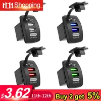 5V 3.1A Universal Car Charger Waterproof  Dual USB Ports Auto Adapter Dustproof Phone Charger For Iphone Xiaomi Redmi Samsung 1