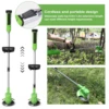 21V Cordless Electric Lawn Mower 25000RPM Grass Trimmer Auto Release Home Rechargeable Gardening Lawn Trimming Machine Cutter 4