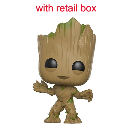 202 tree with box Персонажи Marvel ракета енот звезда-владыка гамора Дракс Разрушитель грутс каваи 10 см фигурка игрушки - Цвет: 202 tree with box