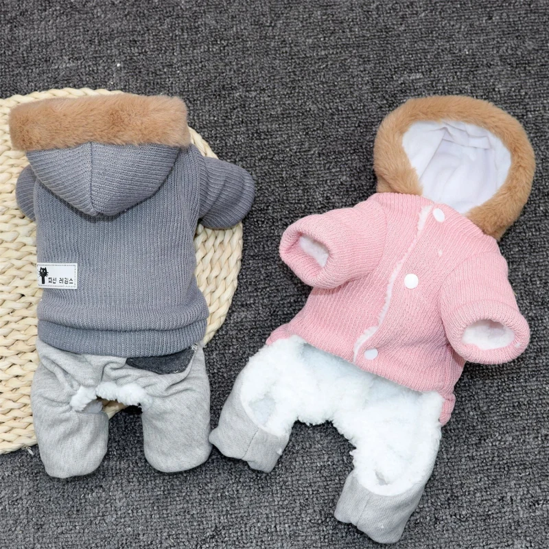 Одежда для домашних животных зимняя одежда собак утепленный теплый комбинезон