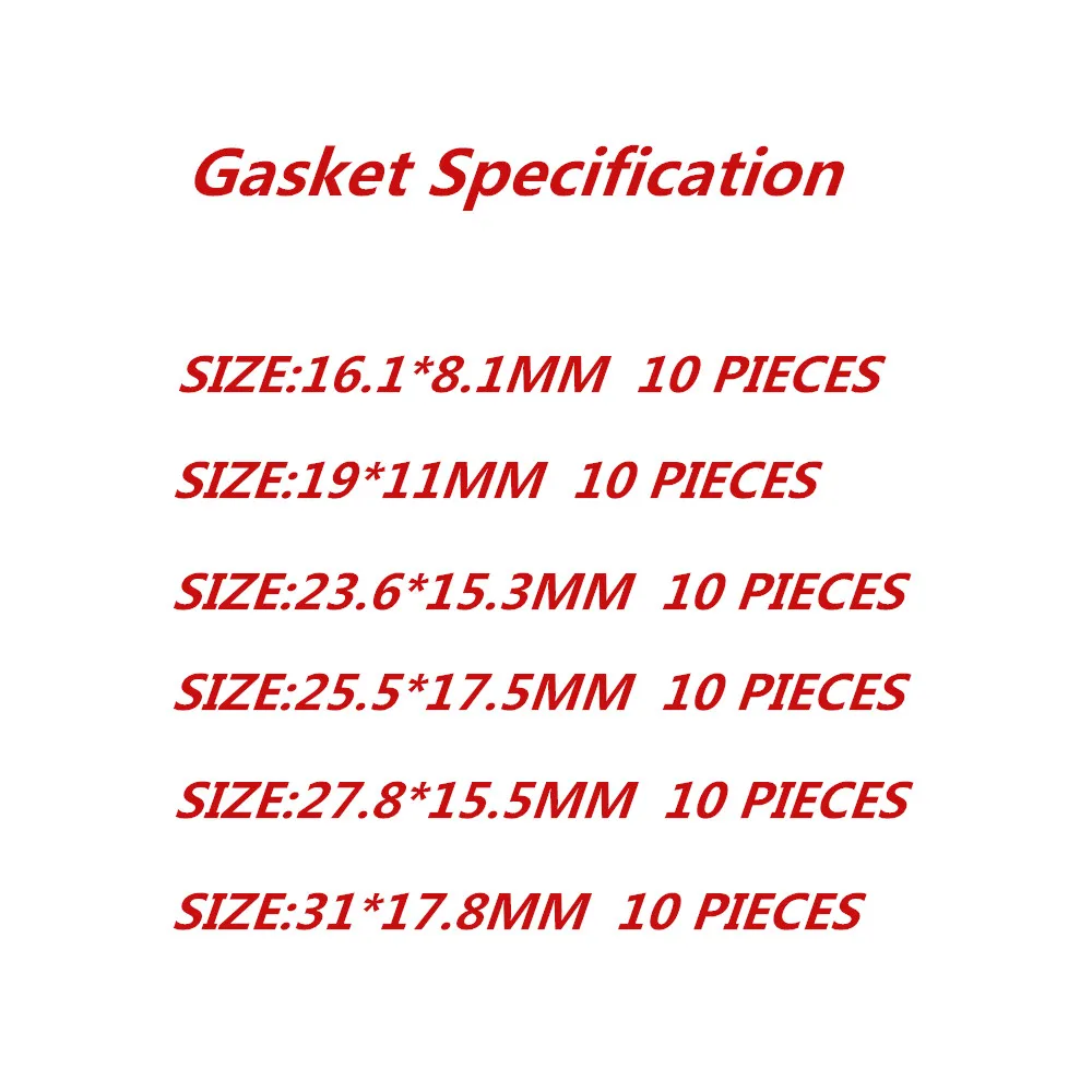 Air Conditioning Gaskets Sealing Gaskets for Automotive Air Conditioning Systems Expansion Valve Gaskets Pipe Head Gaskets Compressor Gaskets 60pieces