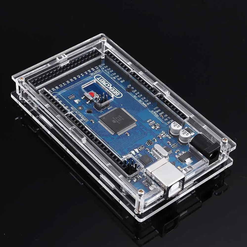 

LEORY MEGA 2560 R3 ATmega2560 MEGA2560 Development Board With USB Housing Case For Arduino
