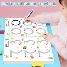 

Magical Tracing Workbook Reusable Calligraphy Copybook Practice Drawing Book Toddler Learning EDUC BOOK For KID CHILD TOY