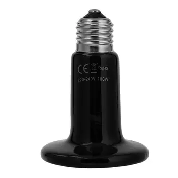 

100w Ceramic Heating Lamp Insulation Lamp Tortoise Crawling Pet Heating Bulb Reptile Parrot Lizard Ceramic Heating Lamp
