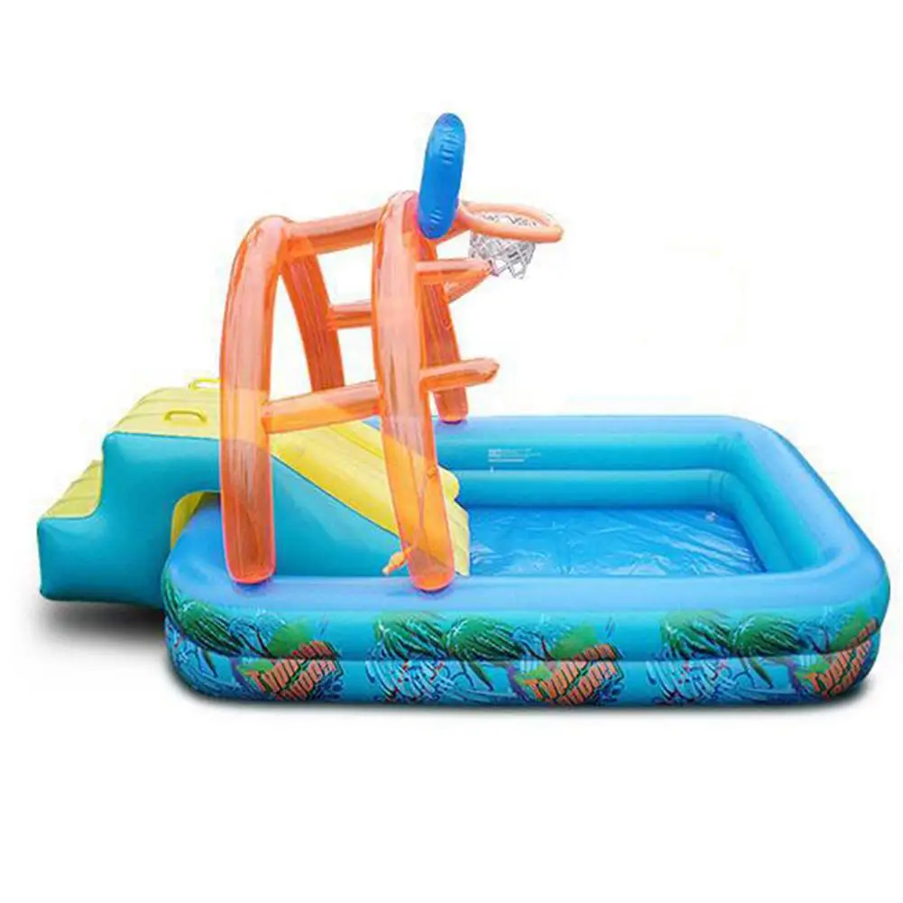 New Water Slide Children Fun Lawn Water Slides Iatables Pools Ring Toss Game For Kids Summer Slide Set Backyard Outdoor Toys 3
