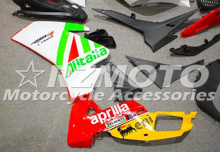 Мотоцикл впрыска ABS Полный обтекатели комплект подходит для Aprilia RS4 50 125 2012 2013 12 13 14 15 тела набор номер 3
