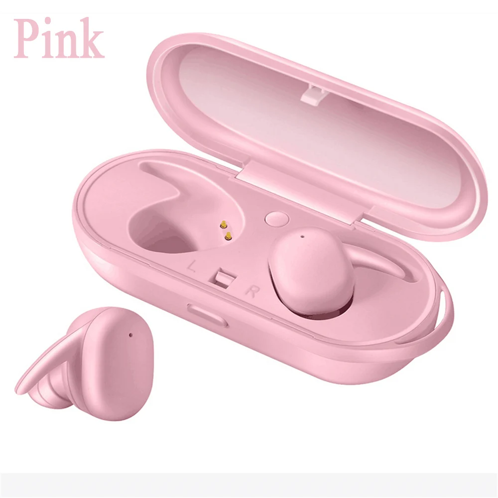 pink Новые мини TWS Bluetooth наушники 5,0 гарнитура беспроводные наушники сенсорное управление Стерео шумоподавление Беспроводная гарнитура спортивные наушники - Цвет: pink