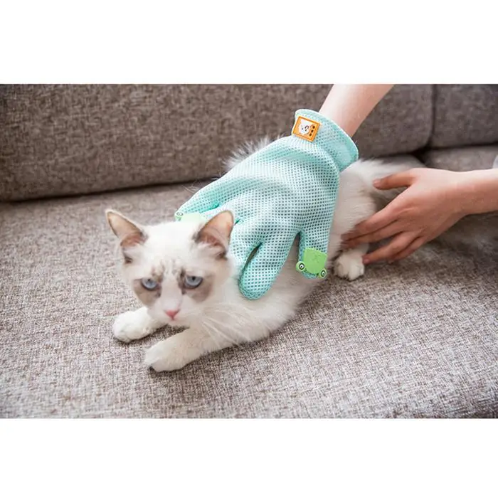 Pet Cat креативные крепежные ленты для чистки гребня перчатка розовый/серый/зеленый