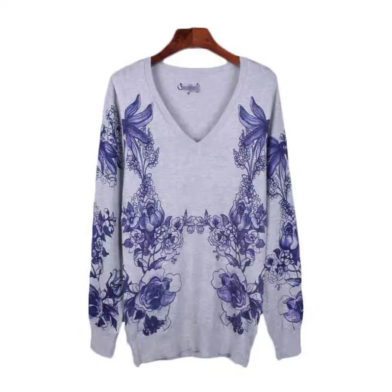 Зимнее женское пальто одноконцевой ключ для Весна и осень принт хорошо тянутся с