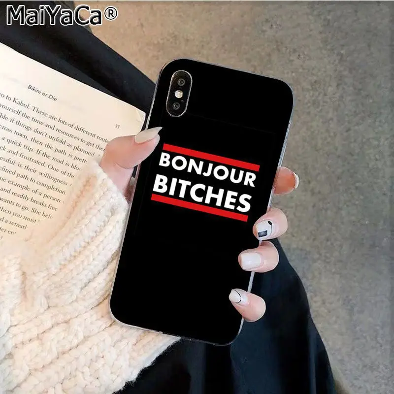 A5 MaiYaCa я не всегда сука Bonjour суки Силиконовый ТПУ чехол для телефона Apple iphone 11 pro 8 7 66S Plus X XS MAX 5s SE XR - Цвет: A5