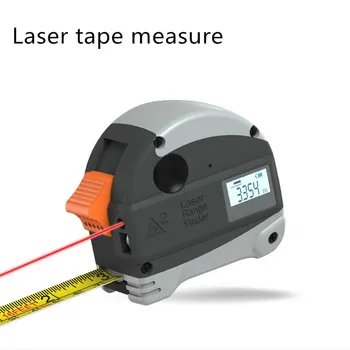 

Laser tape measure Woodworking ruler Multifunctional telescopic ruler Infrared high Precision measurement Digital tape measure