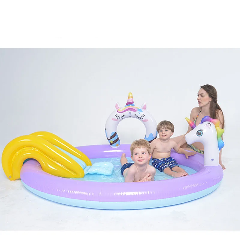 Water Slide For Children Fun Lawn Water Slides Inflatables Pools For Kids Summer Children's Slide Set Backyard Outdoor Toys