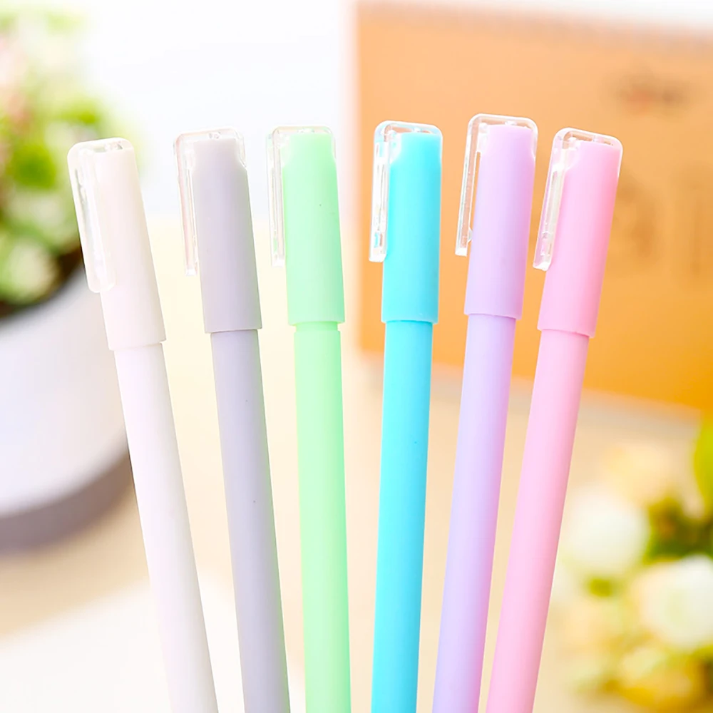 36Pcs Japanese Kawaii School Pens Girl Women Candy Color Gel Pen