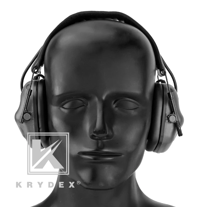 KRYDEX IPSC связь гарнитура Peltor Comtac шумоподавление наушники для тактической Стрельбы Охота Военная деятельность BK
