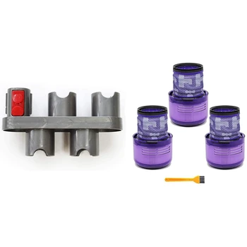 

3Pcs Washable Filter for Dyson V11 Sv14 Cyclone Duster Large & 1Pcs Docking Station, Wall Mount Bracket