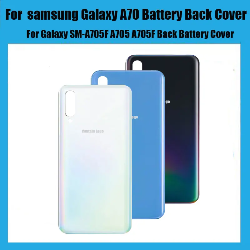 Для SAMSUNG Galaxy A70 2019 SM-A705F A705 A705F задняя крышка для аккумулятора стекла корпус чехол