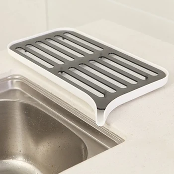 

Draining Board Dish Drying Pad Double Layer Kitchen Drain Shelf Sink Detachable Draining Rack Tray Fit for Kitchen Accessories