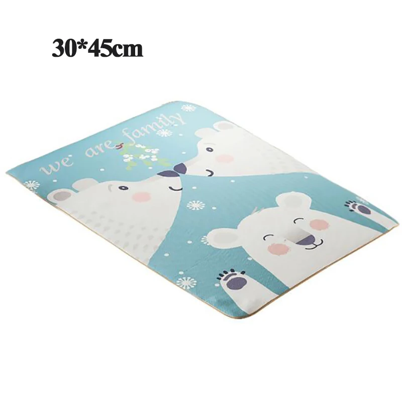 Diaper mat-BHS001F 2 шт./компл. кровать для новорожденных летние классные детские постельные принадлежности набор матрас защитный коврик подушки лист мультфильм печать 140*70 см BHS006 - Цвет: Diaper mat-BHS001F
