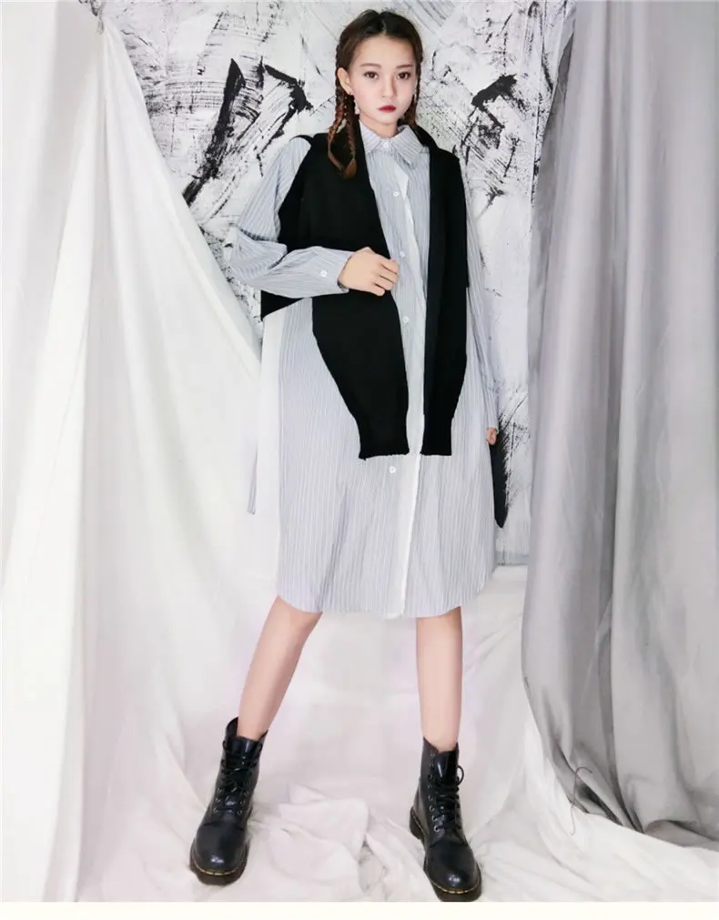 HG Модная трикотажная Женская жилетка, подходящая по цвету, уличная одежда, осенне-зимнее пальто для женщин, большие размеры, женская одежда XJ1916