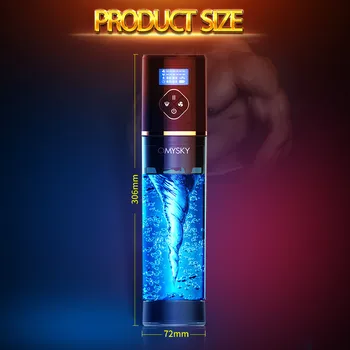 Water Bath Penis Pump Penis Enlargement Pump Sex Toys For Men Vacuum Masturbator Automatic Rechargeable Penis Extender Trainer 6