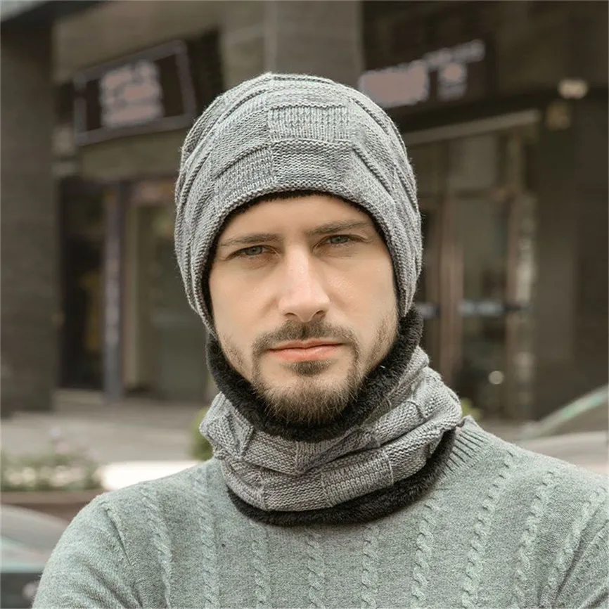 Hats For Men Warm Mask Knight Helmet 