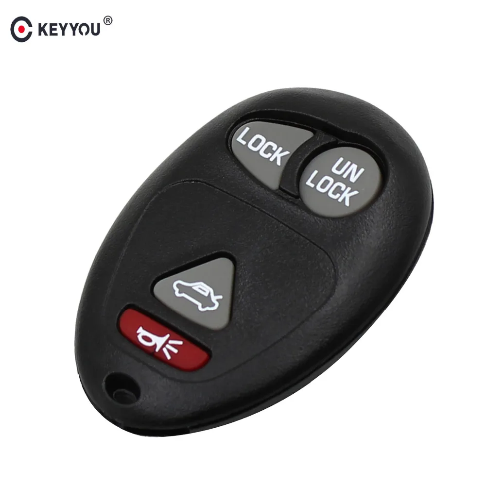 Keyyou Replacement 4 Buttons Car Remote Auto Key Shell Case Fob For Gm