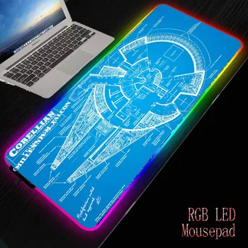 

MRGBEST Large Computer The Avengers Prefessional Gaming Mousepad Large LED Night RGB Standard Gaming Pad Computer Star Wars Map