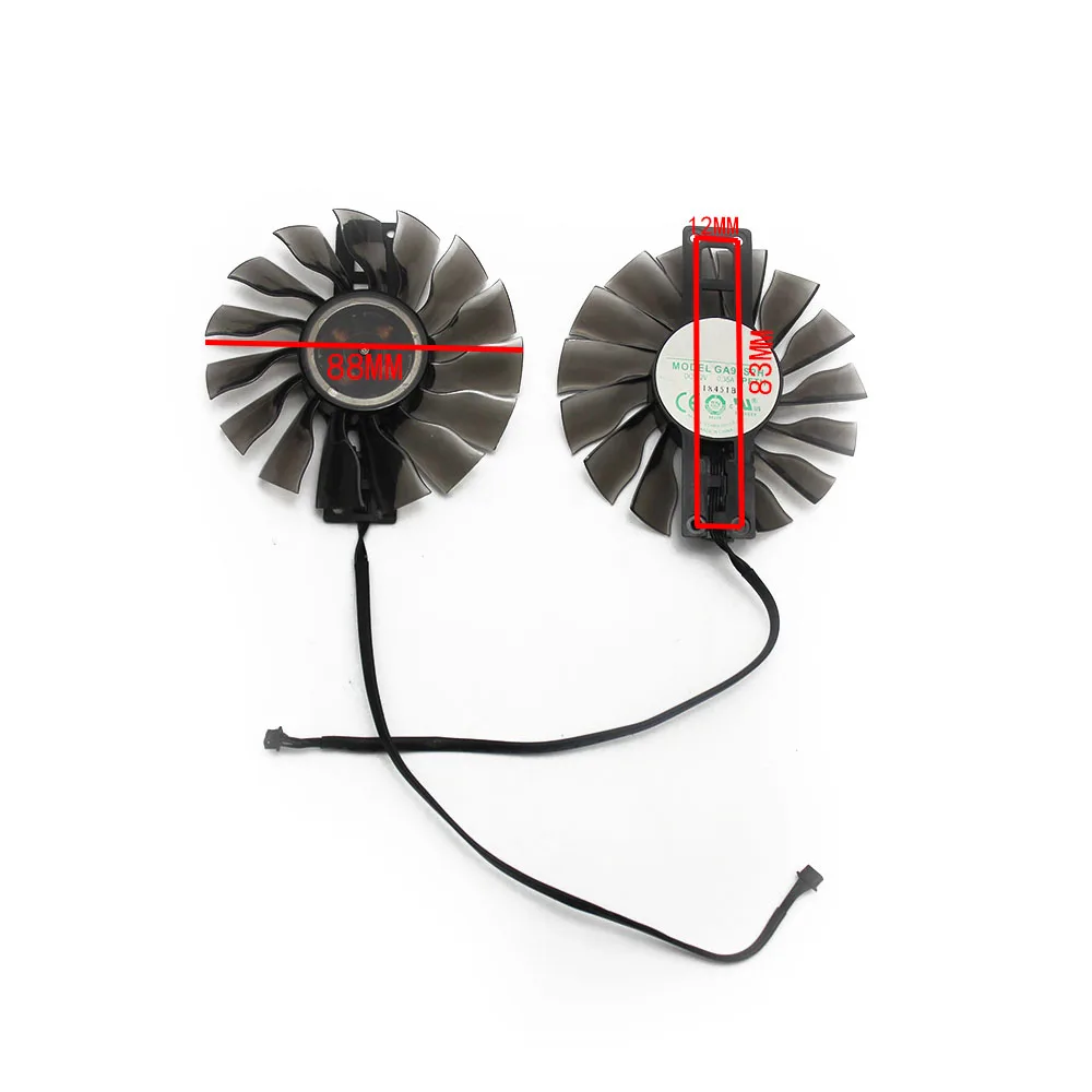 Для PALIT GeForce RTX 2080 Ti GamingPro OC RTX 2080Ti двойное графическое охлаждение для видеокарты вентилятор GA91S2U DC12V 0.40A