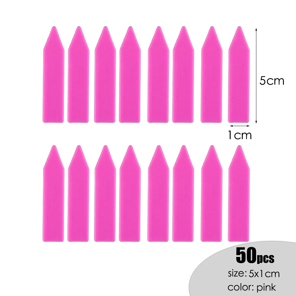 MUCIAKIE 50 шт. 5x1 см суккулентные цветы маркеры пластиковая Водонепроницаемая этикетка карты саженцы сада кнопки для меток
