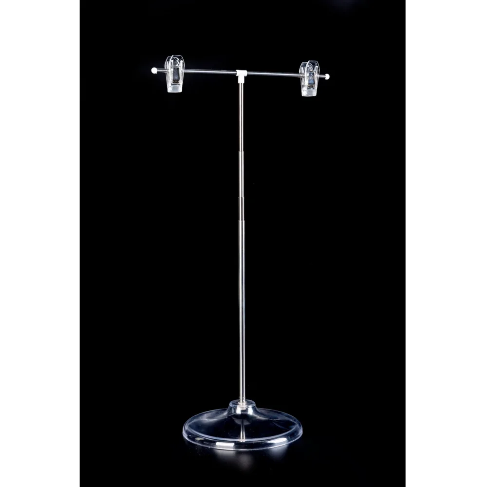 Pop Adjustable Poster Clip Stand Stainless Steel Advertising Display Banner Stand Holder Store Counter Display With Clip stainless steel poster stand store display poster stand adjustable poster stand banner display stand for display show