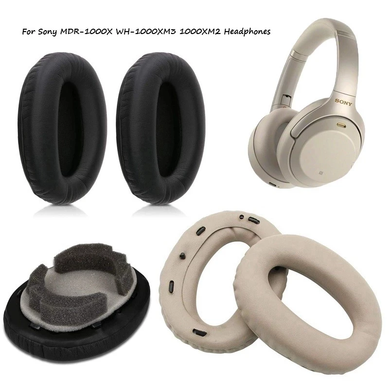 

Lifever Replacement Earpads Ear Pads for Sony MDR-1000X WH-1000XM3 1000XM2 Headphones Earmuff Earphone Sleeve Headset