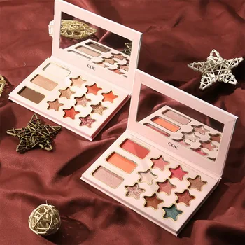

12-color Lasting Waterproof Smudge-proof Easy To Color Shimmer Matte Eye Shadow Delicate Smooth Eyeshadow Palette