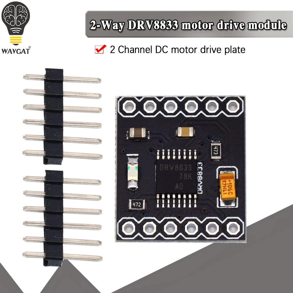 DRV8833 2 канала драйвер двигателя постоянного тока зарядная Модульная плата 1.5A 3V 10V h