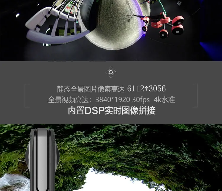 A3 360 градусов панорамная камера VR гидроэнергетическая декоративная камера 720 градусов 3D просмотр комнаты мир 4k Туризм HD съемка