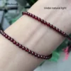 Wholesal Natural 4mm AAA Brazil Red Garnet Smooth Round Loose Beads For Making Jewelry DIY Stone Necklace Strand 15" Mikubeads 2