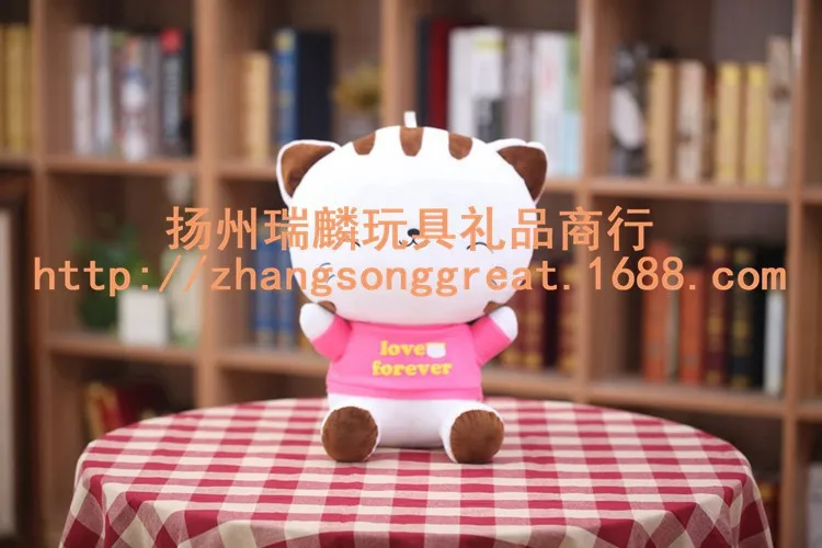 Горячая платье большая кошка лицо креативный мультфильм плюшевая игрушка кукла-обработка настраиваемый логотип рекрут агенты