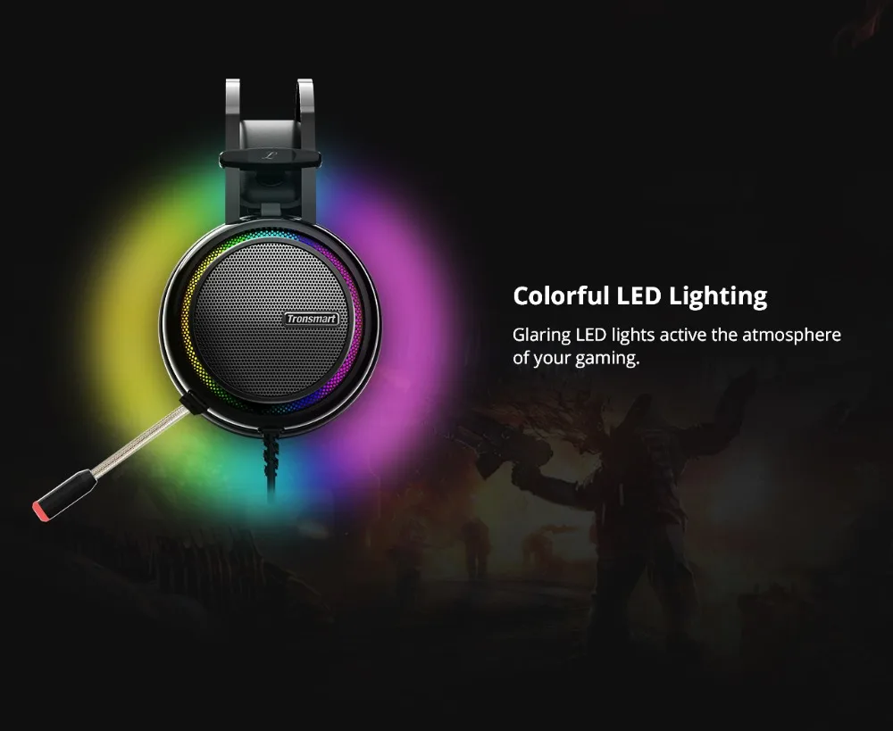 Tronsmart Glary Gaming Headset ps4 headset Virtual 7.1,USB Interface Gaming Headphones for ps4,nintendo switch,Computer,Laptop (3)