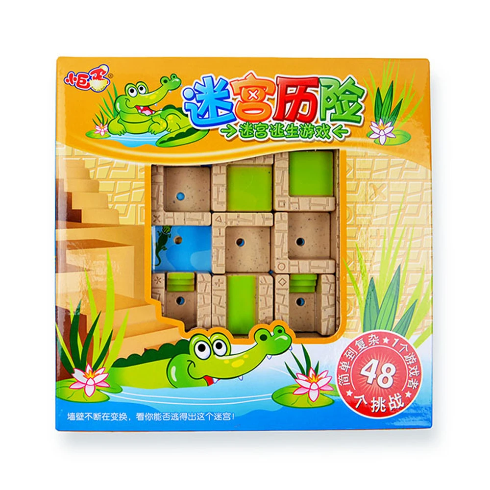 48 Challenges Maze Adventure Toy Improve Kids Thinking Ability Smart Montessori Family Party Interactive Toys For Children
