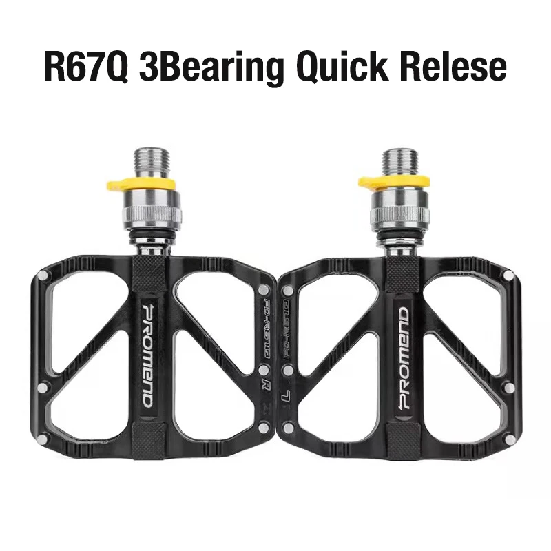 Ultralight Bke Pedal Antislip Quick Release Pedal Flat 3 Bearings