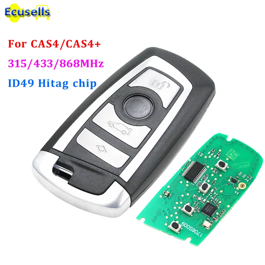 

Smart keyless Remote Key 315Mhz 433Mhz 868MHz for BMW 5 7 Series 528i 530i 535i 550i 740i F01 F10 CAS4 system ID49 Ht pro chip