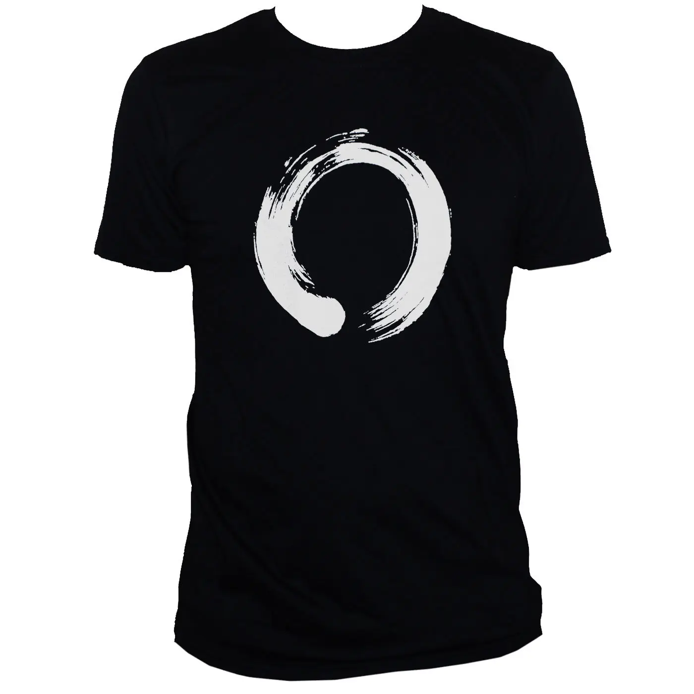 Enso Circle футболка дзен Буддизм с принтом японской каллиграфии подарочным Футболка