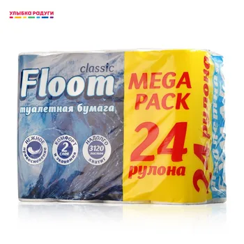 

Toilet Tissue Floom 3088358 Улыбка радуги ulybka radugi r-ulybka smile rainbow косметика Beauty Health Sanitary Paper Toilet Tissue